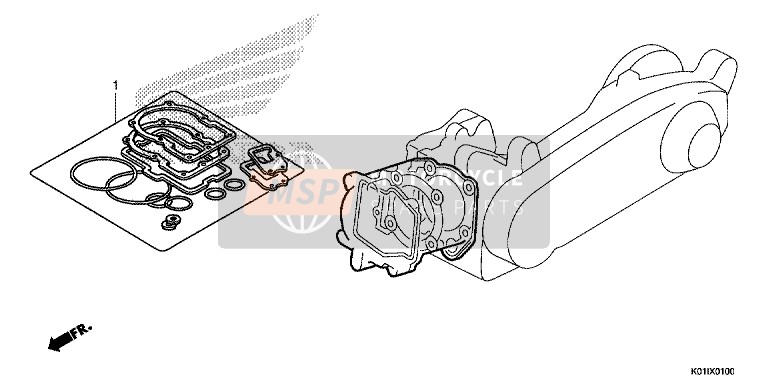 Honda SH125AS 2014 Gasket Kit A for a 2014 Honda SH125AS